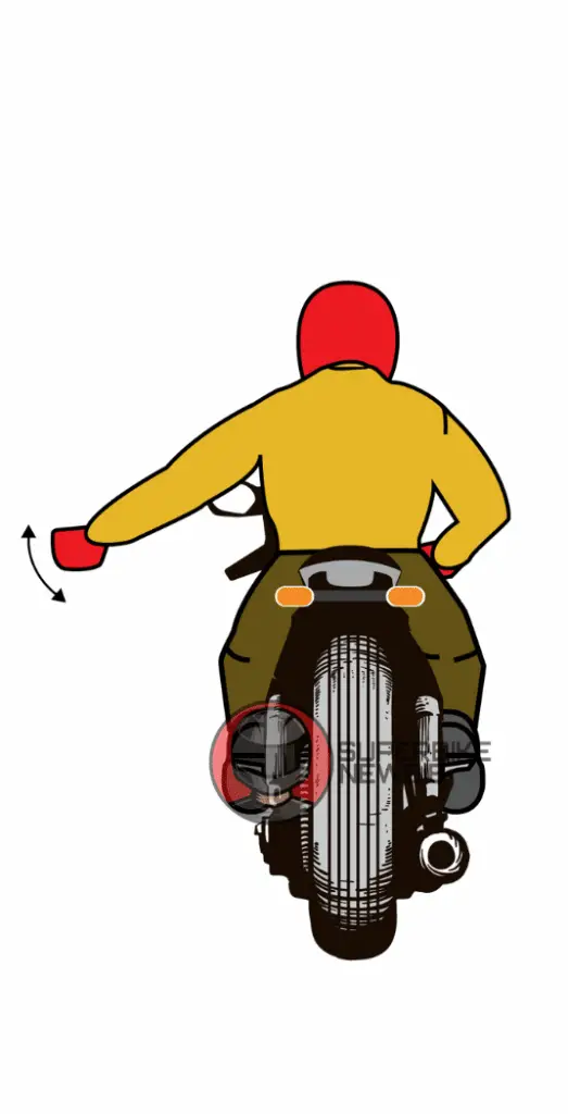 Comfort Stop Motorcycle Hand Signal - superbikenewbie.com