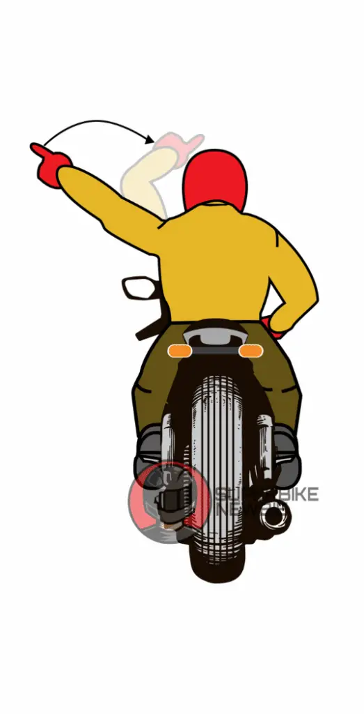Pull Off Motorcycle Hand Signal - superbikenewbie.com