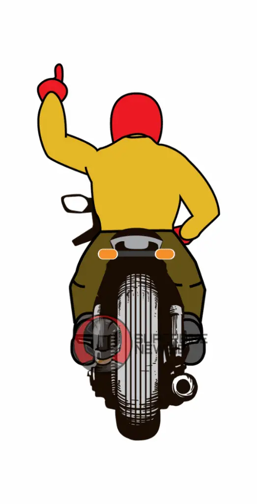 Single File Motorcycle Hand Signal - superbikenewbie.com