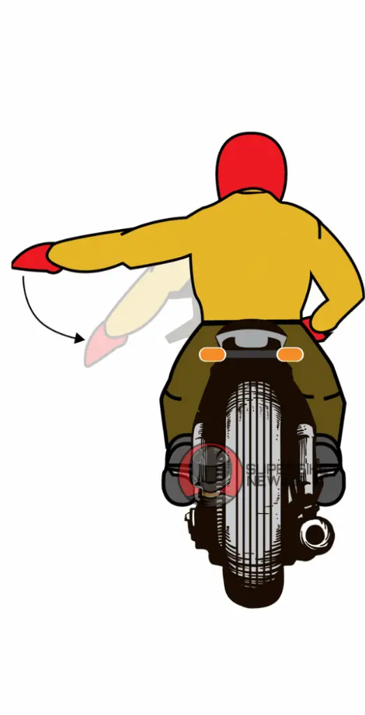 Slow Down Motorcycle Hand Signal - superbikenewbie.com