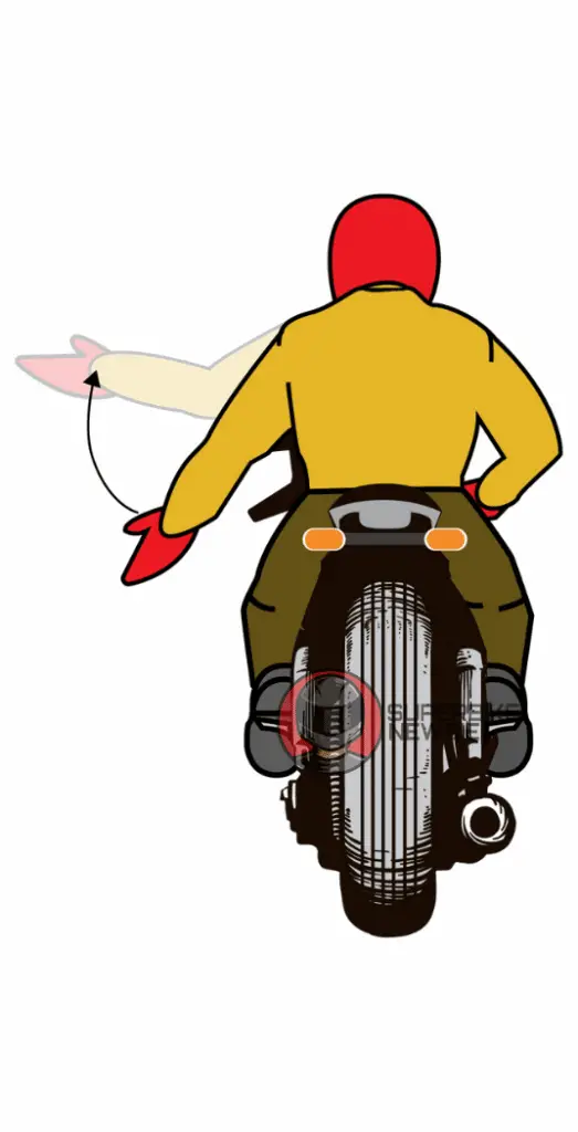 Speed Up Motorcycle Hand Signal - superbikenewbie.com