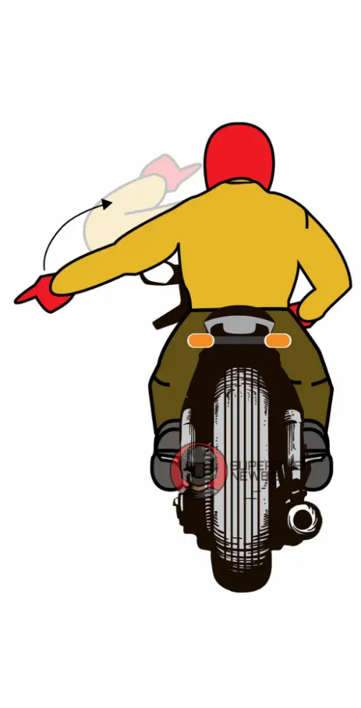 Take The Lead Motorcycle Hand Signal - superbikenewbie.com