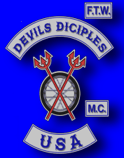 Devils Diciples Motorcycle Club Patch