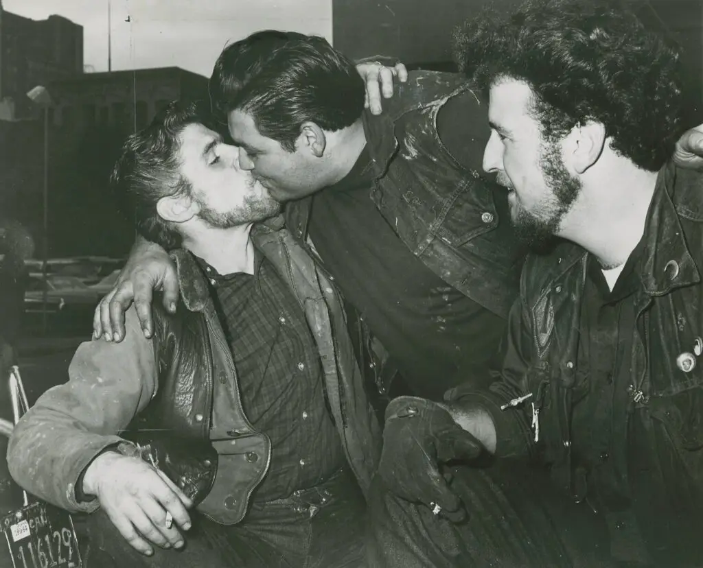 Hells Angels 1970 Kissing Bay Area